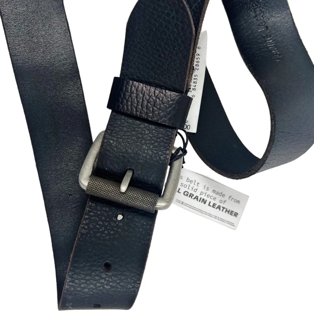 Timberland Men’s 1.5” Black Leather Belt Sz. 38 NWT